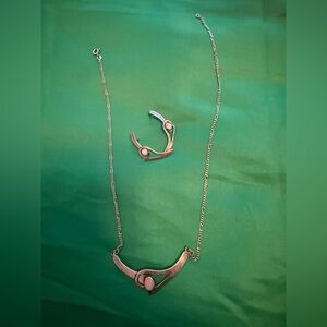 Silver 925 Necklace and Earrings Set